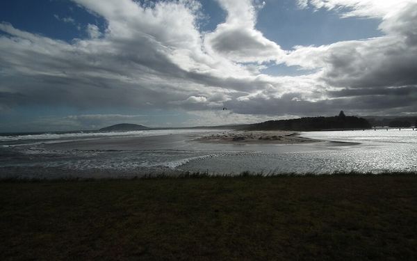 Seven Mile Beach with Mount Coolangatta in the distance