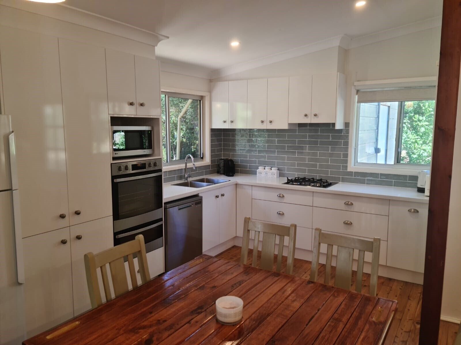 Kitchen, rebuilt 2021